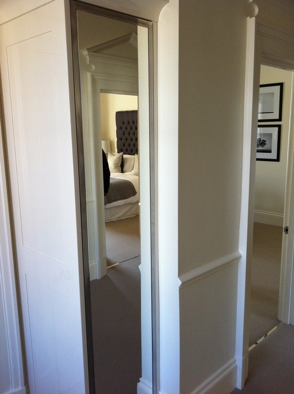 Full-length wardrobe mirror fitted in Stratford home