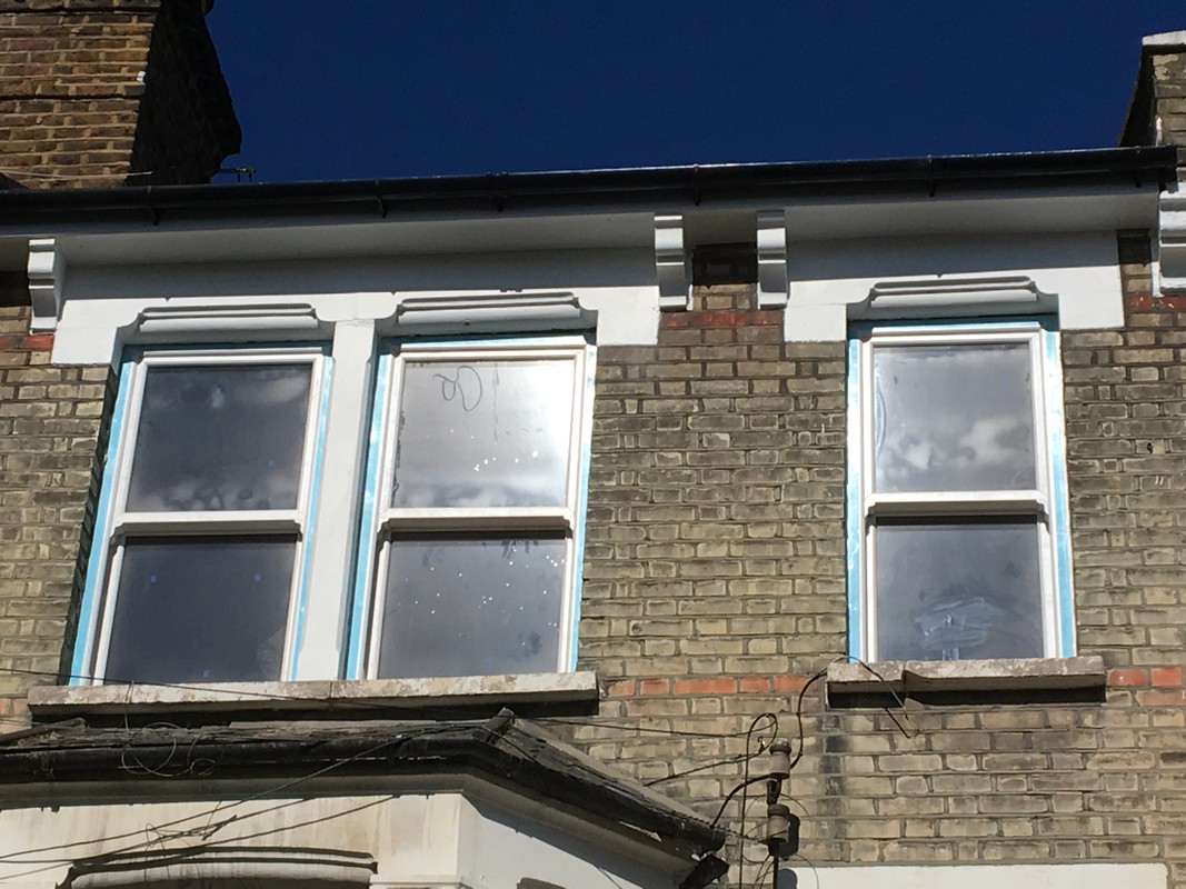 New uPVC sash windows fitted on Victorian terrace in Stratford